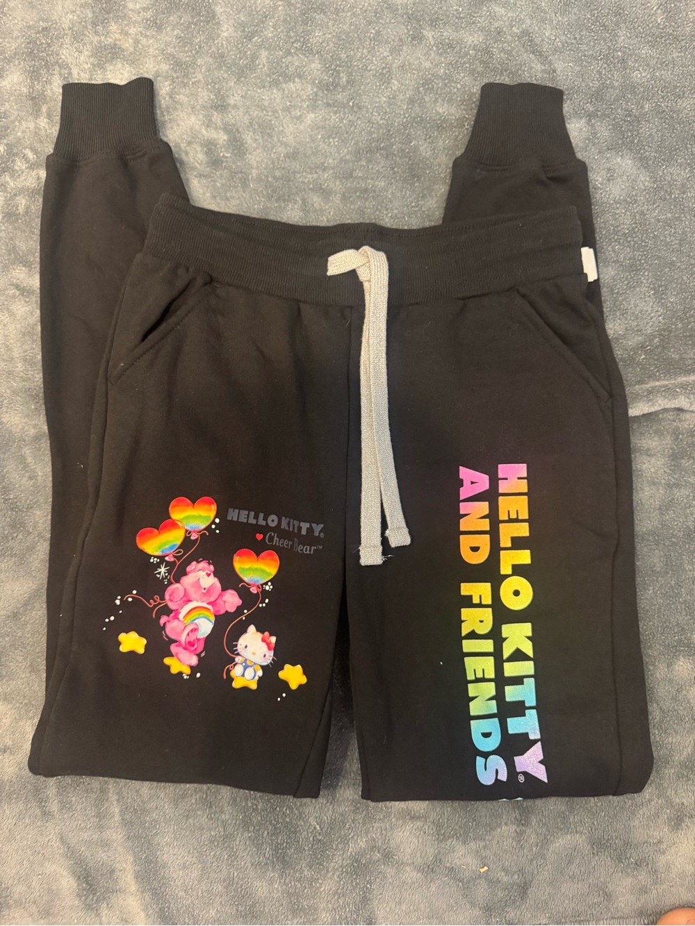 Hello Kitty x Carebears Black Joggers